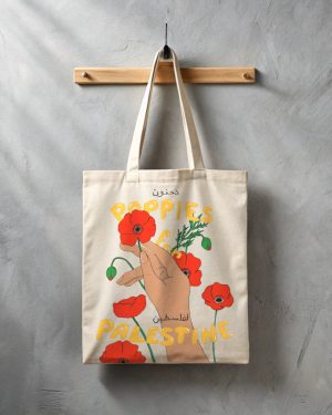 Poppies of Palestine Tote Bag
